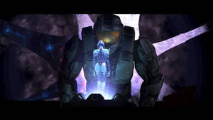 Two Of Microsoft's Most Beloved Characters, Cortana And Master Chief, Come Together For An Iconic Moment Wallpaper