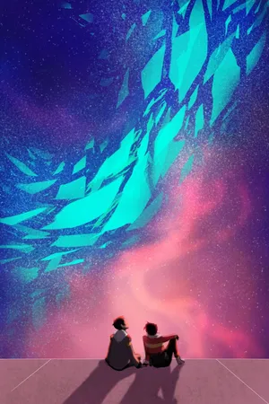 Two People Sitting On A Bench Looking At The Stars Wallpaper