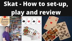 Two Players Engaged In A Competitive Game Of Skat Wallpaper