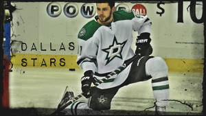 Tyler Seguin Dallas Stars Kneel Down Fan Art Wallpaper