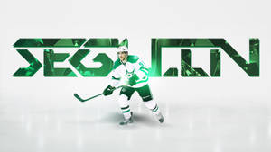 Tyler Seguin Ice Hockey Text Art Wallpaper