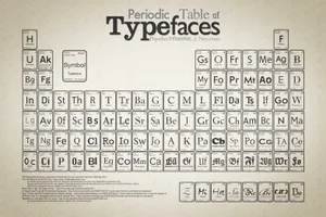 Typefaces Periodic Table Nerd Wallpaper