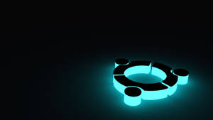 Ubuntu Logo Neon 3d Lantern Wallpaper