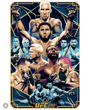 Ufc 280 Graphic With Sean Brady Wallpaper