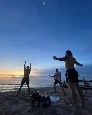 Ufc Fighter Jimmy Crute In The Beach Wallpaper