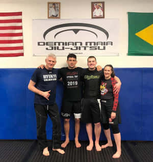 Ufc Fighter Middleweight Divisions Demian Maia Wallpaper