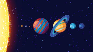 Ultra Hd Solar System Art Laptop Wallpaper