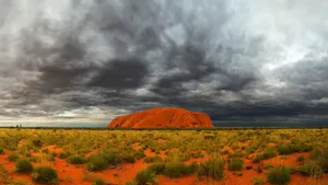 Uluru Red Sand Dunes Wallpaper