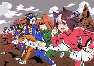 Uma Musume Pretty Derby Anime Race Wallpaper