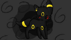 Umbreon Cute Black Art Wallpaper