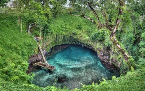 Underground River In Apia Wallpaper