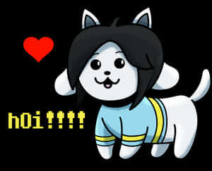 Undertale's Emotional Support Temmie Wallpaper