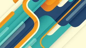 Unique Shapes Forming Captivating Geometric Design Wallpaper