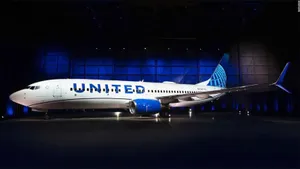 United Airline White Plane Wallpaper