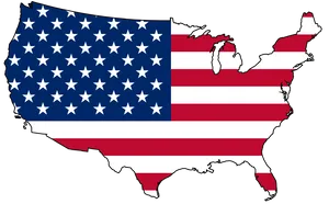 United States Map Flag Design Wallpaper