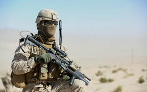 United States Marine Corps In Action Wallpaper