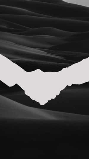 Uniting In Trust - A Black And White Handshake Wallpaper