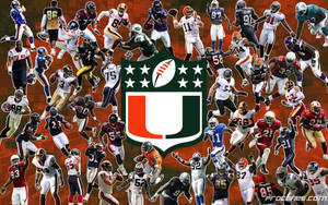 University Of Miami Shield Logo Wallpaper