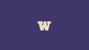 University Of Washington Logo In Plain Background Wallpaper