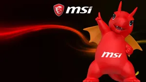 Unleash The Ferocity Of The Msi Red Dragon! Wallpaper