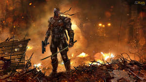 Unleash The Power Of Deathstroke Wallpaper