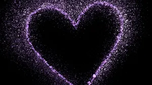 Unleash The Power Of Purple Glitter Wallpaper