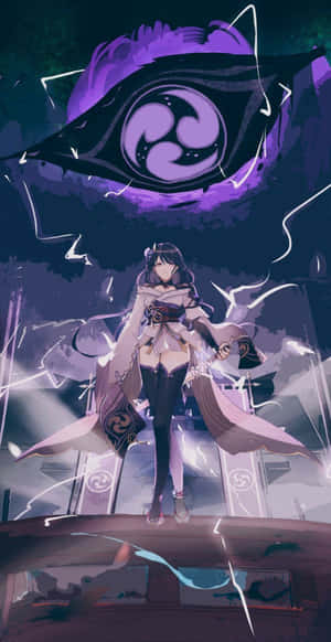 Unleashing The Power Of Baal In Genshin Impact Wallpaper