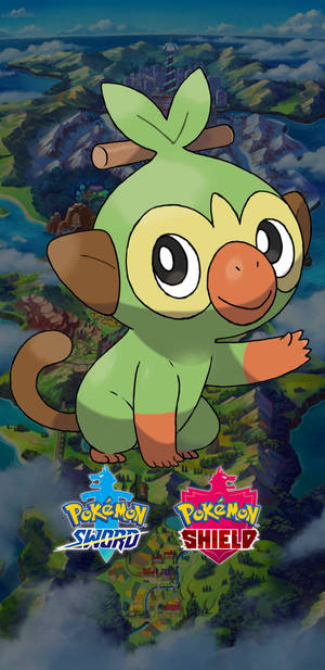 Unlock Battles And Explore New Lands With The Help Of Grookey In Pokemon Sword And Shield. Wallpaper