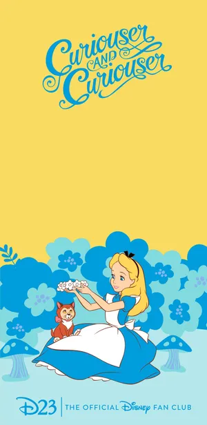 Unlock The Magic Of Alice In Wonderland With This Custom Phone Wallpaper