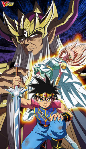 Unlock The Magic With Dragon Quest On Iphone Wallpaper