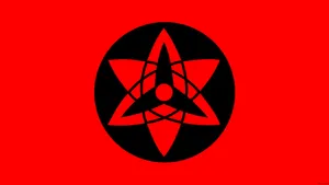 Unlock The Power Of The Sharingan With The Minimalistic Look. Wallpaper