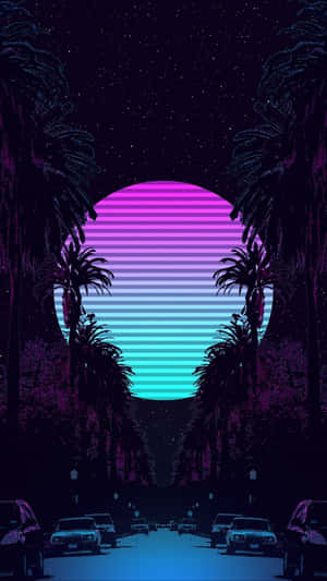 Unlock The Vibe Of Your Iphone With Vaporwave Style Wallpaper