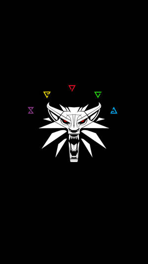 Unravel The Mystery Of The Witcher 3 White Wolf Medallion Wallpaper