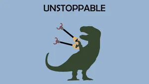 Unstoppable T-rex Wallpaper