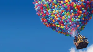 Up Balloon House Sky Wallpaper