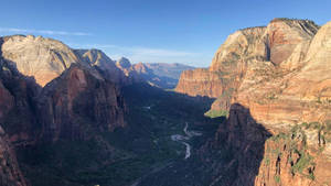 Upper East Canyon In Zion National Park Wallpaper