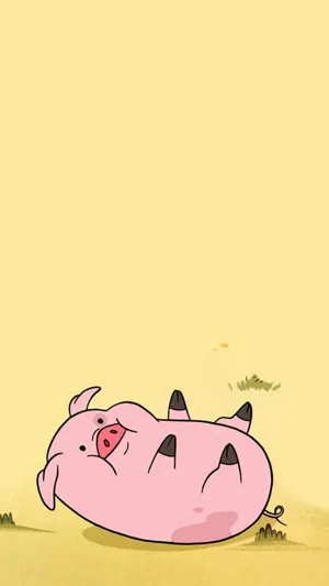 Upside Down Waddles Wallpaper