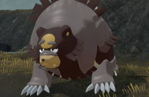 Ursaluna Appears In Pokémon Legends Arceus Wallpaper