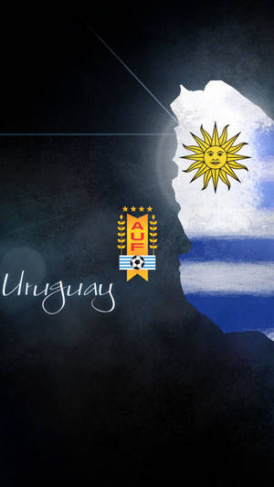 Uruguay Stylized Sun Logo Wallpaper