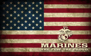 Us Marines Logo Flag Wallpaper
