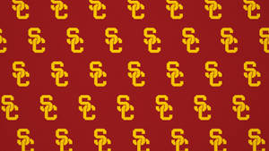 Usc Football Anchor Logo Tiled Wallpaper