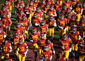 Usc Football Trojans All Players Wallpaper