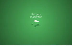 Use Your Imagination Plain Green Wallpaper