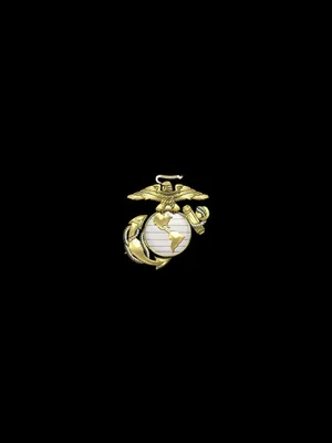 Usmc Logo Symbolizing Honor, Courage, And Commitment Wallpaper