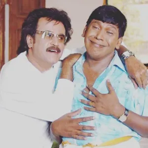 Vadivelu And Co-actor P. Vasu Wallpaper