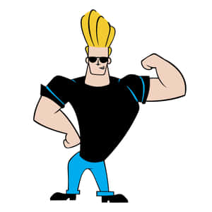 Vain Cartoon Muscled Man Wallpaper