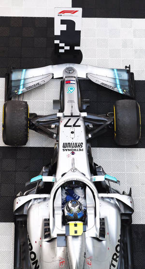 Valtteri Bottas Top View Wallpaper