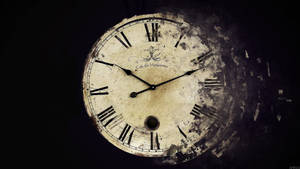 Vanishing Wall Clock Tiempo Background Wallpaper