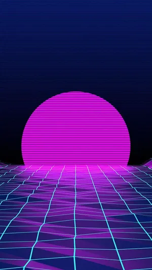 Vaporwave Retro Style 4k Neon Iphone Wallpaper