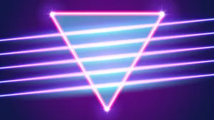 Vaporwave Triangle Aesthetic Purple Neon Computer Wallpaper